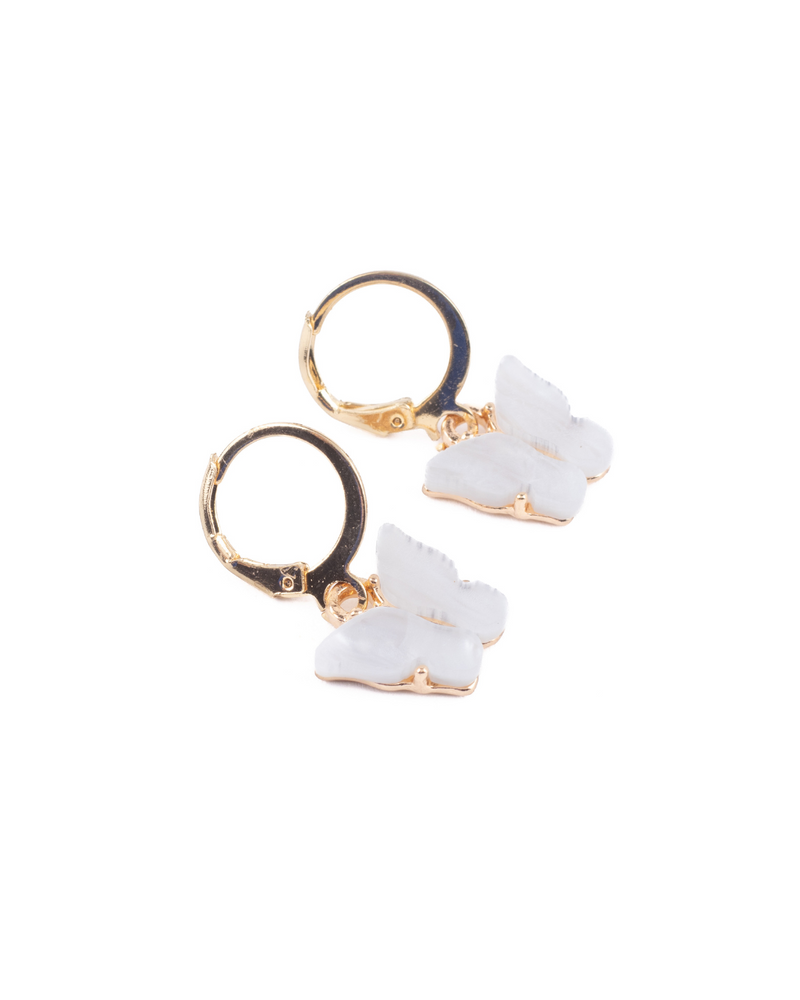 Aretes Alina White